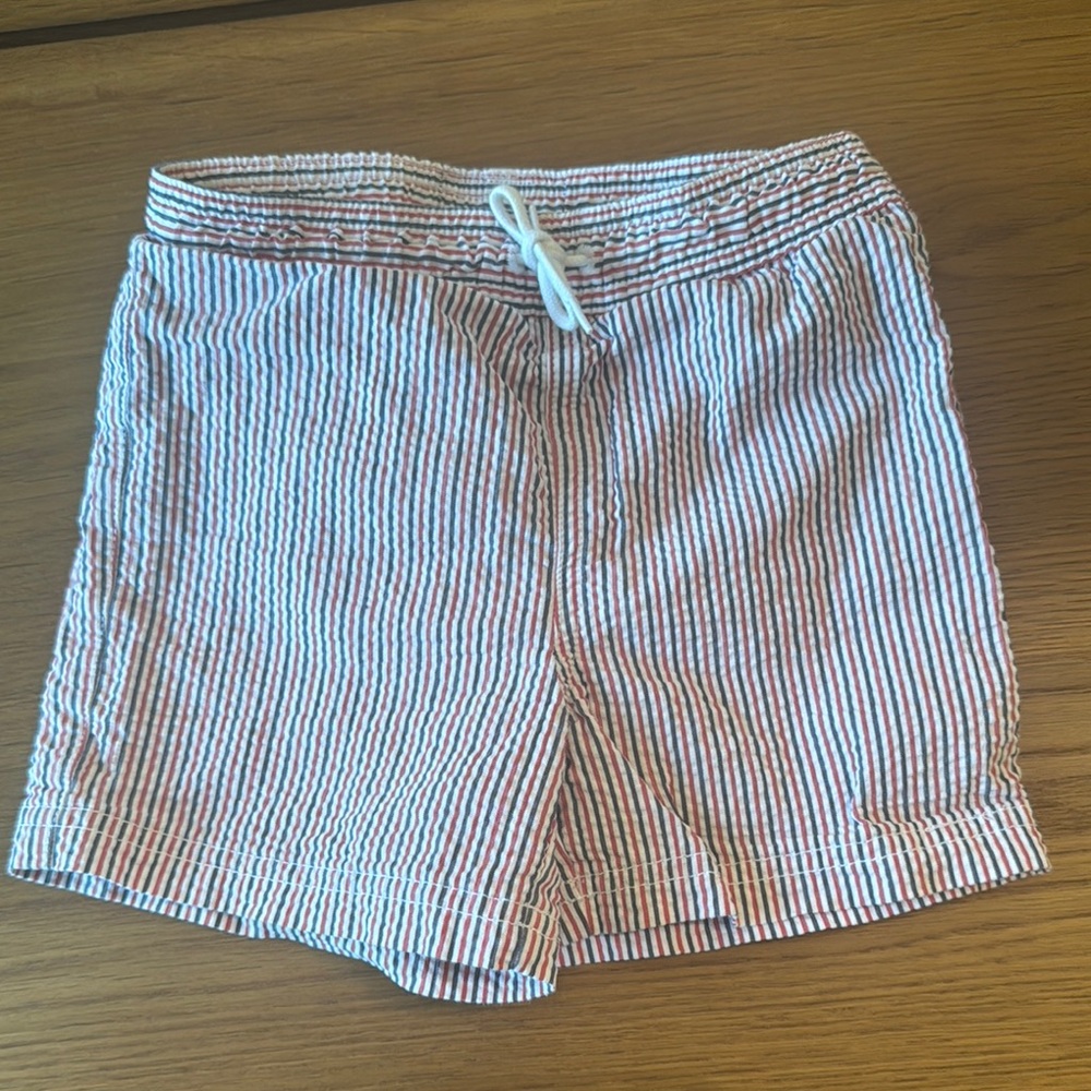 Striped Red and Blue Shorts